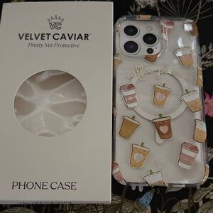 Velvet Caviar Coffee Cup Design Phone case iPhone 16 Pro Max